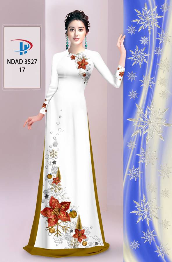 Vải Áo Dài Hoa In 3D AD NDAD3527 1